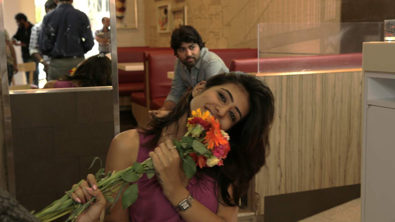 Director discussing scene